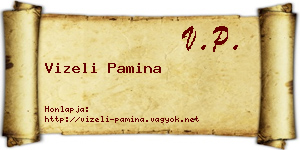 Vizeli Pamina névjegykártya